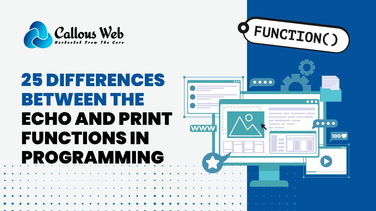 25 Differences between the echo and print functions in programming